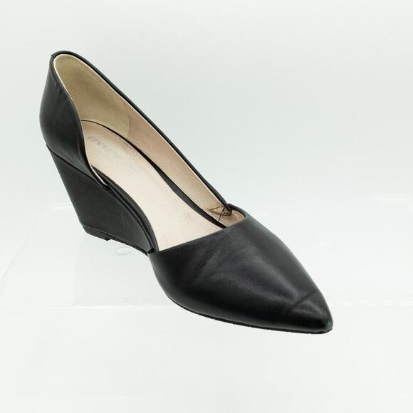 Kenneth Cole Edith Wedge Heel Black Leather 8 M - Picture 9 of 10